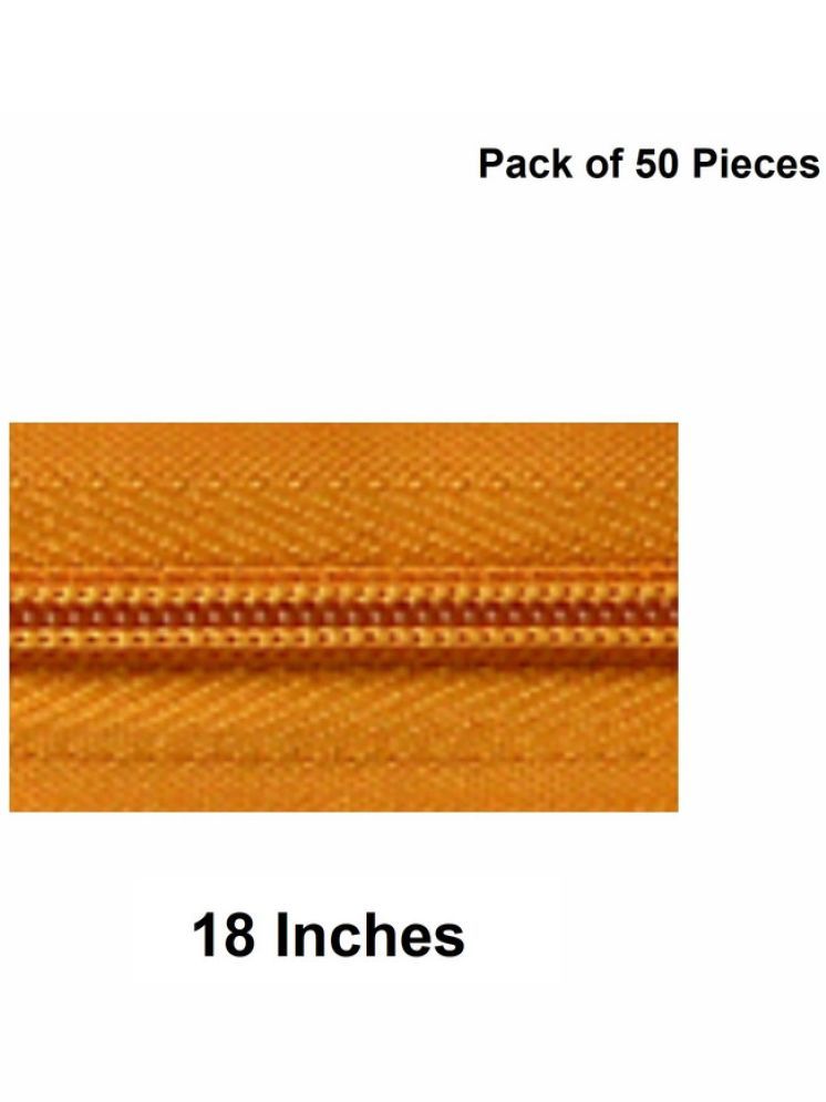     			Jyoti Zipper - Concealed Size 3 - Color 27 (50 Zips of 18 Inches) Open-Ended, Ideal for Tailoring, Crafts, Fashion, Dressmaking | Zips Used in Stitching, Sewing, Pants, Bags - Pack of 50 Pieces