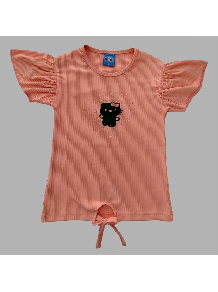     			Little Funky Pack of 1 Cotton Blend Top For Girls ( Coral )