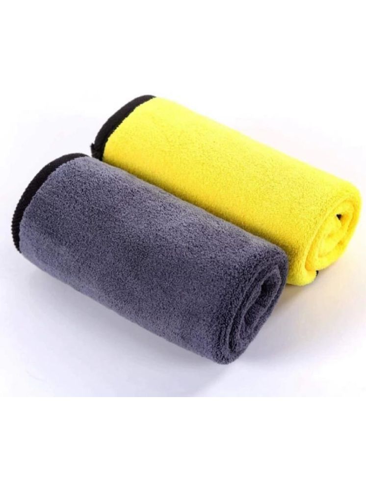     			Mannat Multicolor 500 GSM Microfiber Cloth For Automobile ( Pack of 2 )