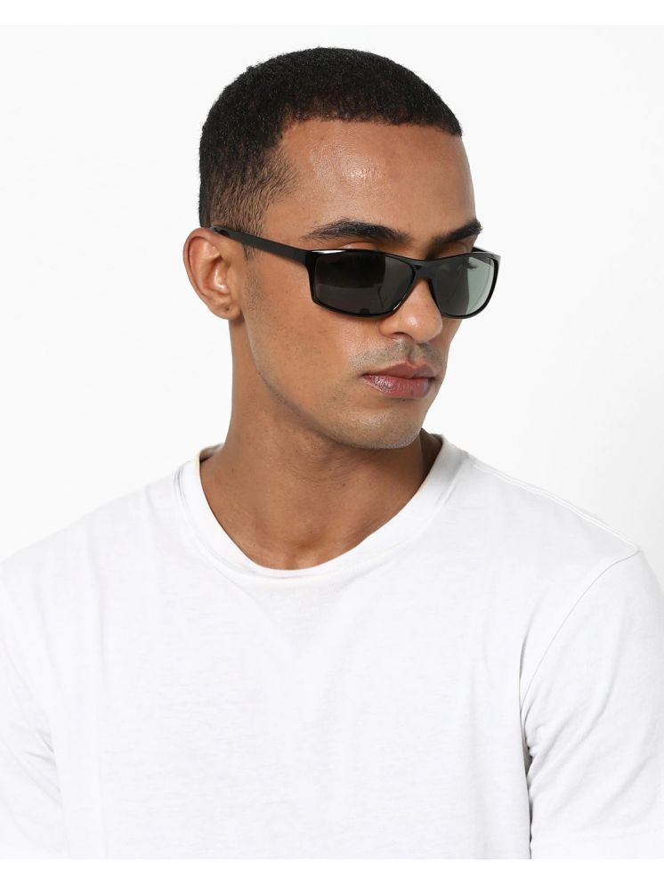     			Sunnies Black Rectangular Sunglasses ( Pack of 1 )