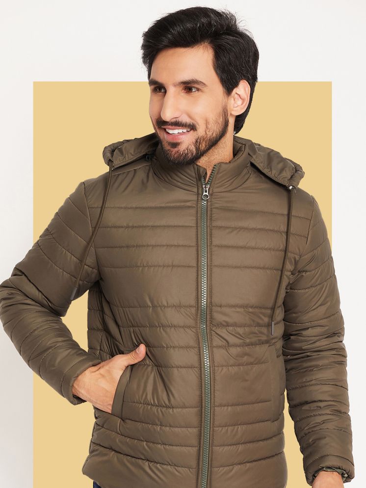     			VERO AMORE Polyester Men's Quilted & Bomber Jacket - Olive ( Pack of 1 )