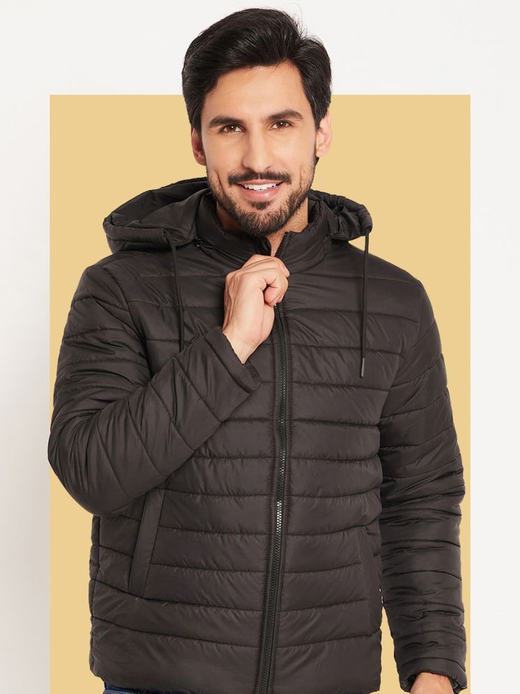     			VERO AMORE Polyester Men's Quilted & Bomber Jacket - Black ( Pack of 1 )