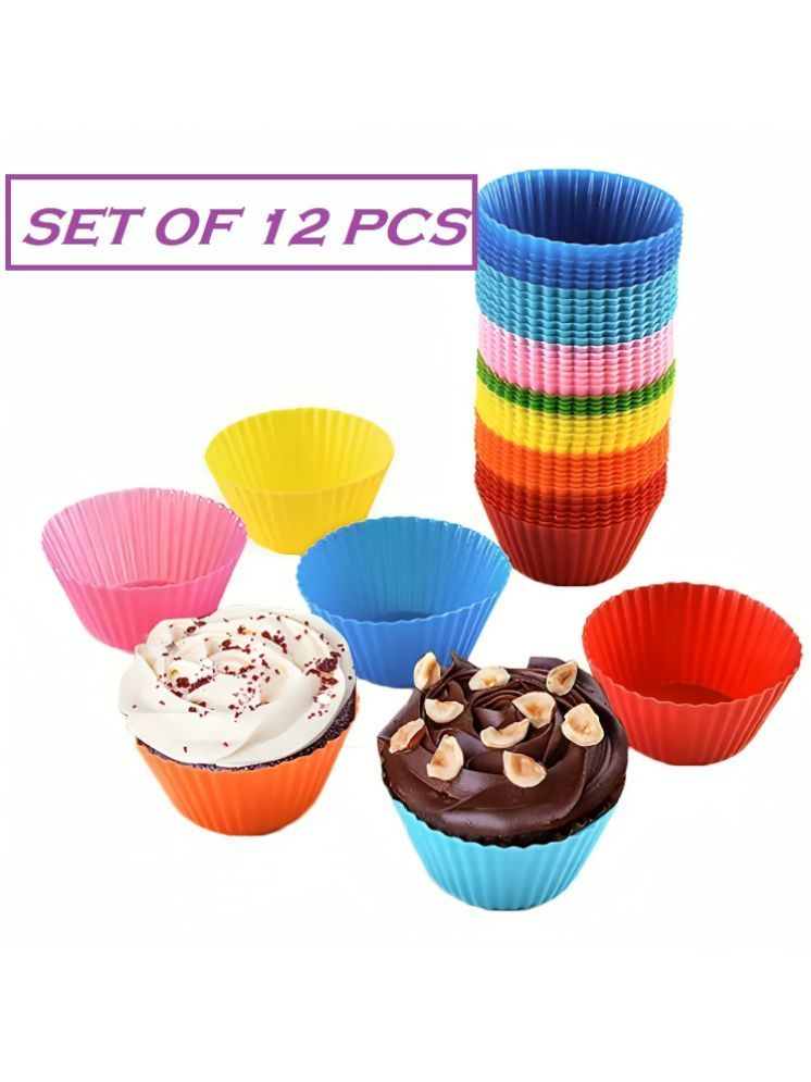     			purple dust Silicone Cup Cake Moulds 6 mL