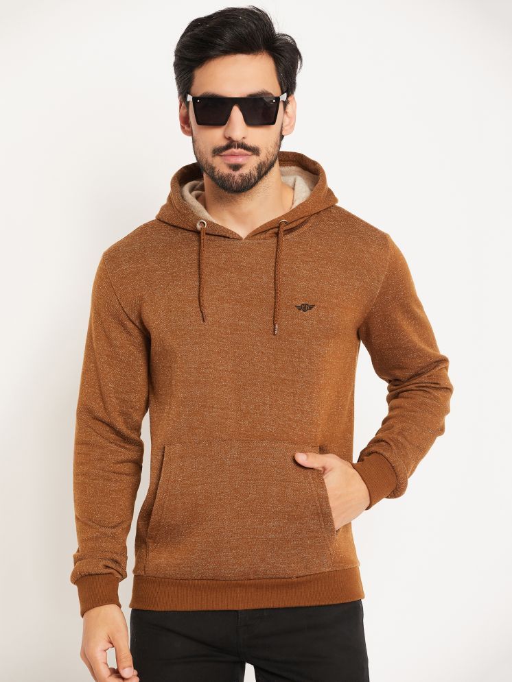     			GET GOLF Fleece Hooded Men's Sweatshirt - Brown ( Pack of 1 )