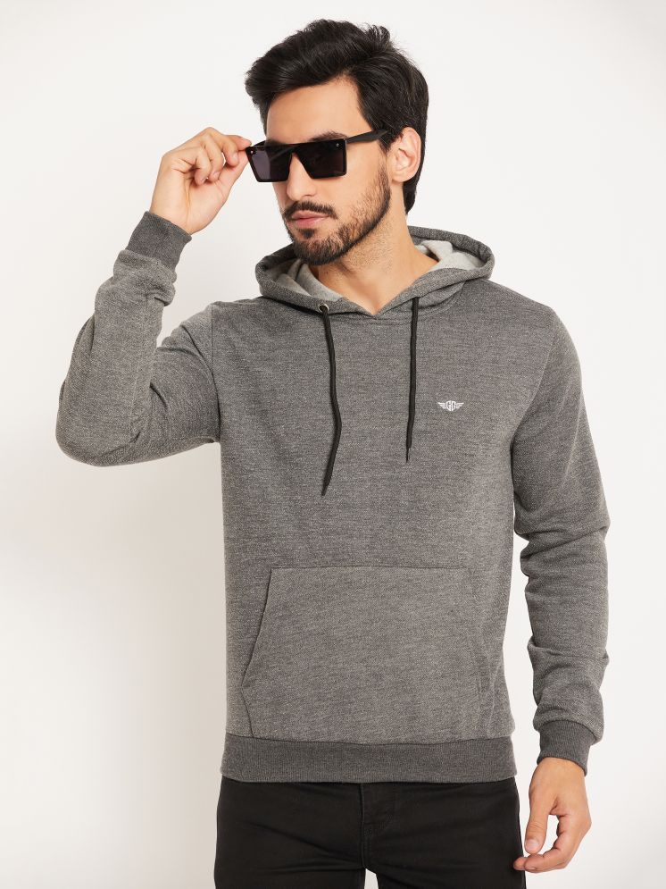     			GET GOLF Fleece Hooded Men's Sweatshirt - Grey ( Pack of 1 )