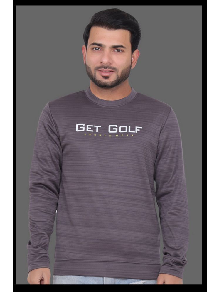     			GET GOLF Fleece Round Neck Men's Sweatshirt - Grey ( Pack of 1 )