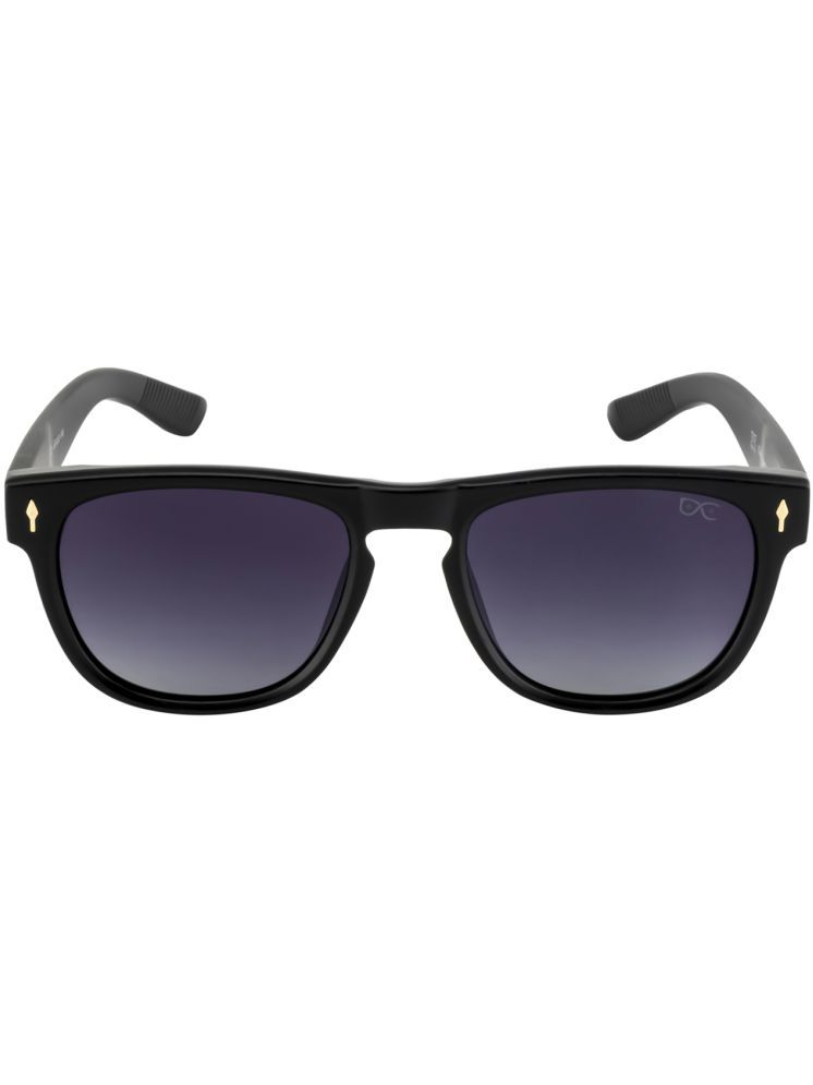     			Hexxa Black Rectangular Sunglasses ( Pack of 1 )