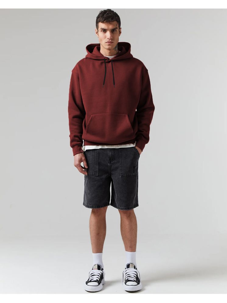     			Lime Cotton Blend Hooded Men's Sweatshirt - Maroon ( Pack of 1 )