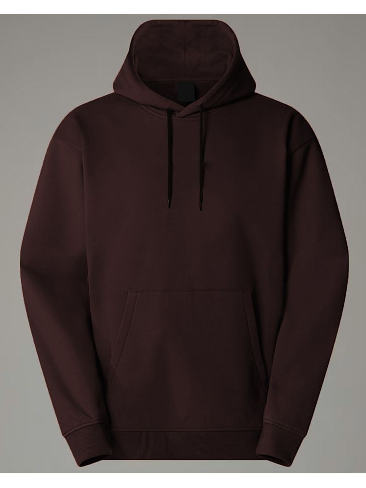     			Lime Cotton Blend Hooded Men's Sweatshirt - Brown ( Pack of 1 )