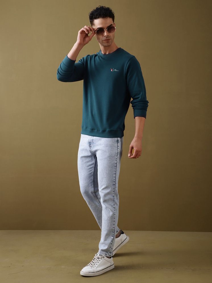     			Nyker Fleece Round Neck Men's Sweatshirt - Teal ( Pack of 1 )