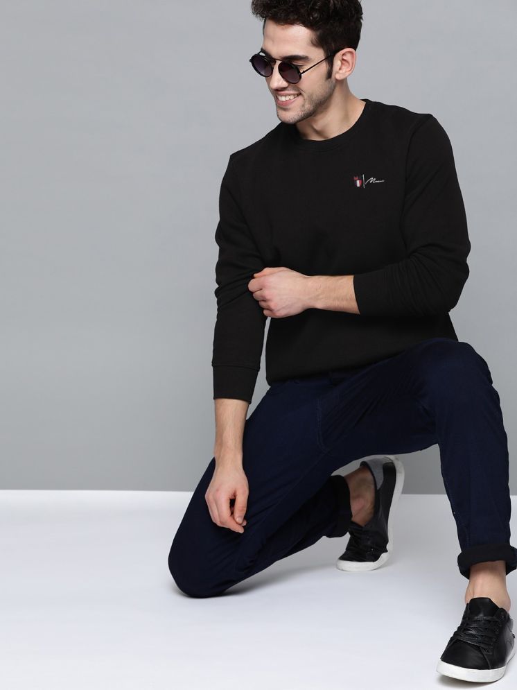     			Nyker Fleece Round Neck Men's Sweatshirt - Black ( Pack of 1 )