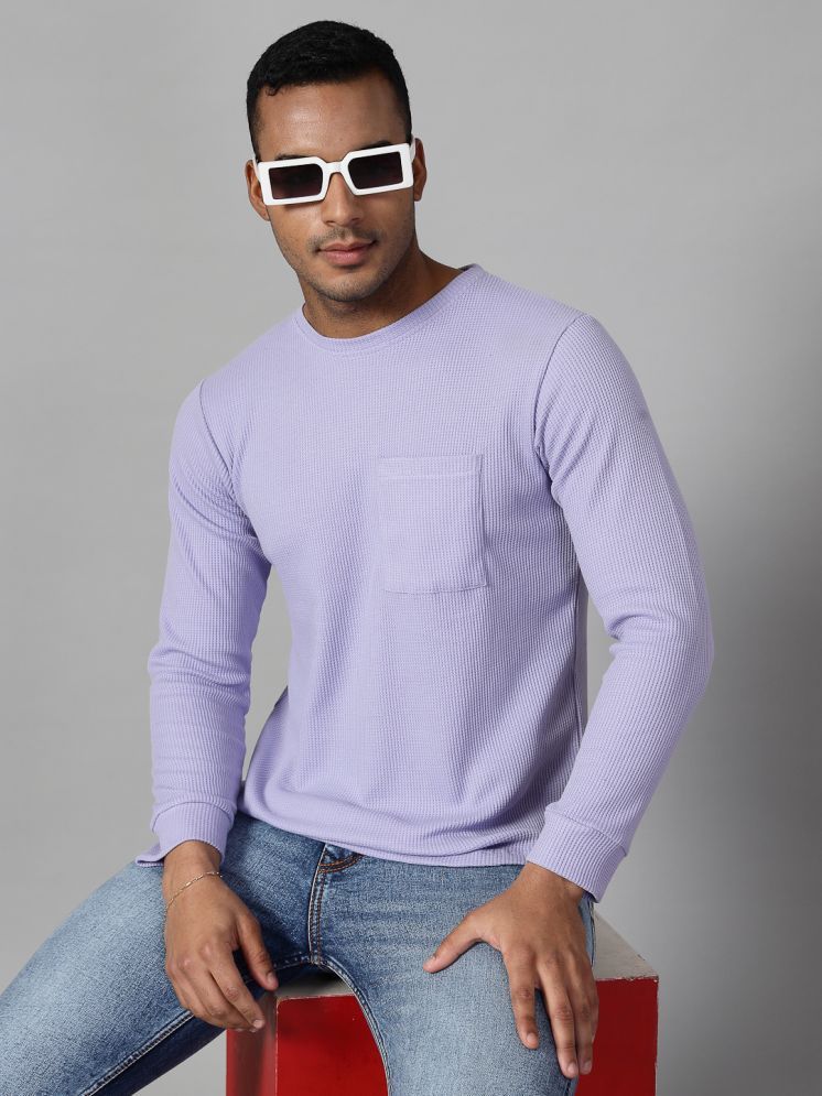     			Rigo Pack of 1 Cotton Regular Fit Men's T-Shirt ( Lavender )