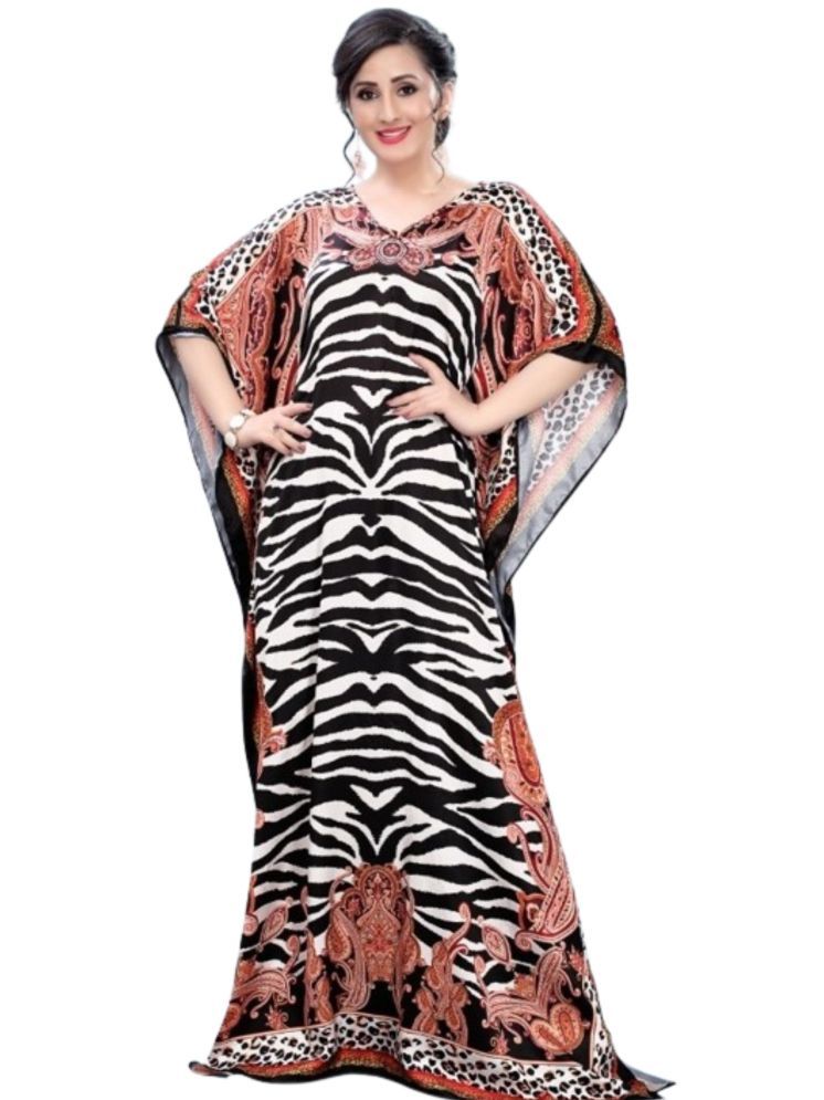     			SILK SUTRA Multi Color Satin Women's Kaftan ( Pack of 1 )