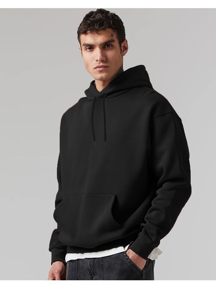     			clafoutis Fleece Hooded Men's Sweatshirt - Black ( Pack of 1 )