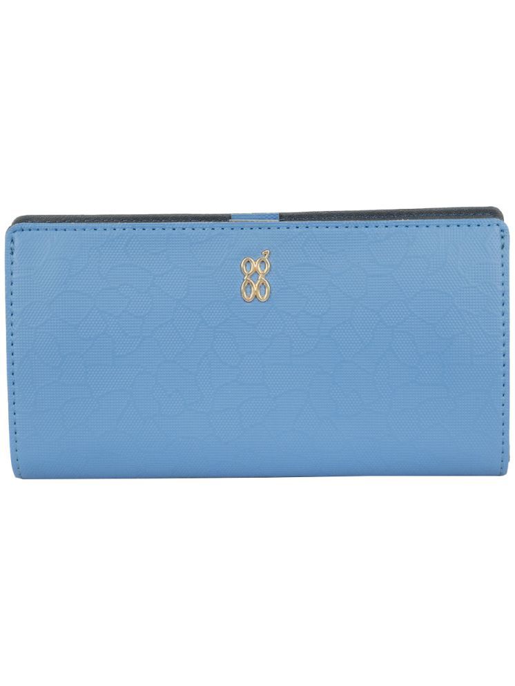     			Baggit PU Blue Women's Bi Fold Wallet ( Pack of 1 )