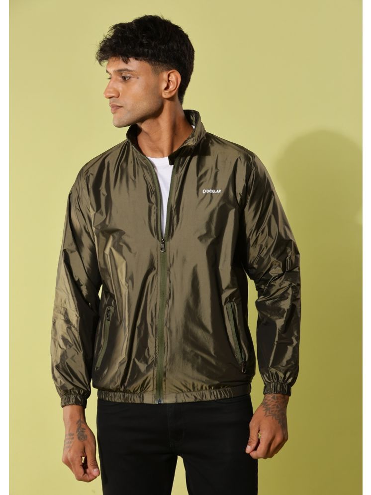     			Dollar Nylon Men's Windcheater Jacket - Olive ( Pack of 1 )