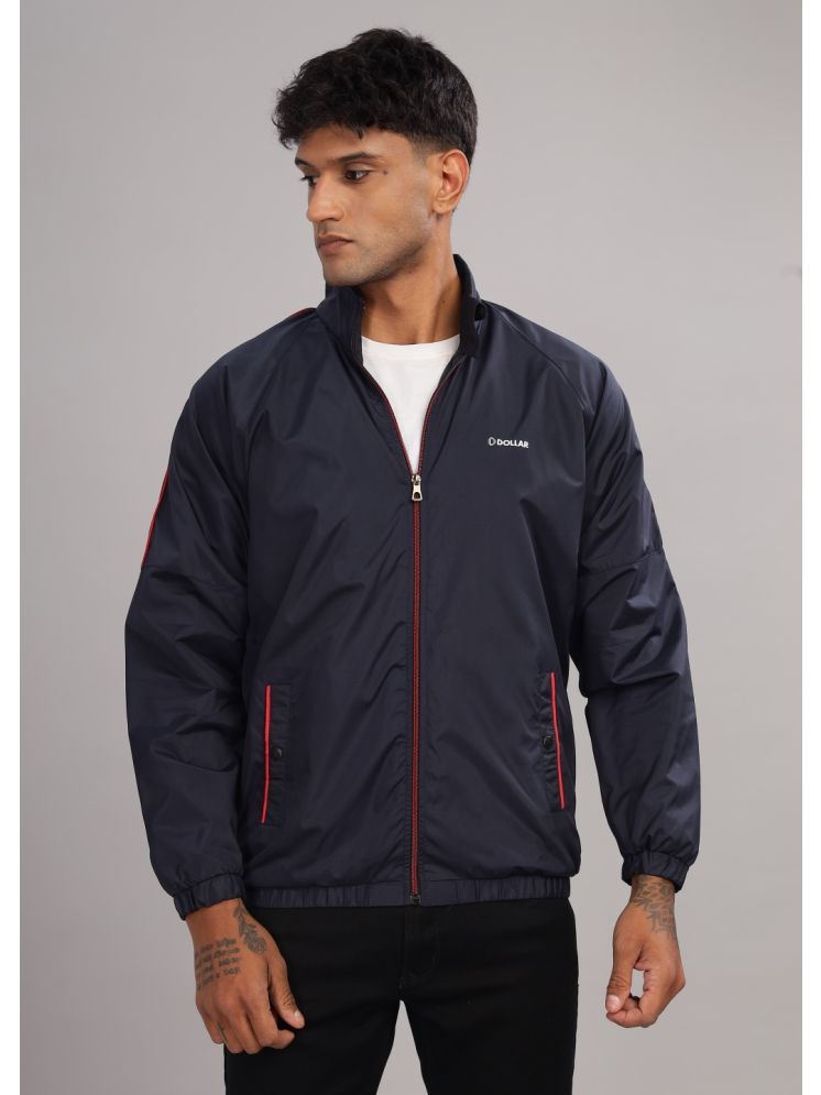     			Dollar Polyester Blend Men's Windcheater Jacket - Navy ( Pack of 1 )