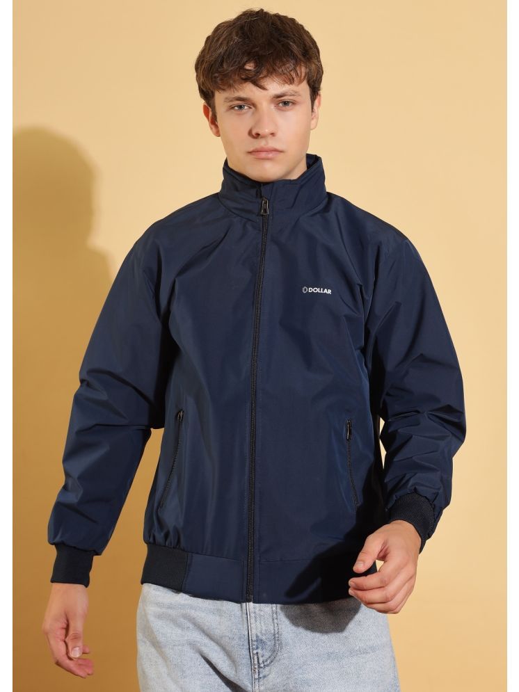     			Dollar Polyester Blend Men's Windcheater Jacket - Navy ( Pack of 1 )