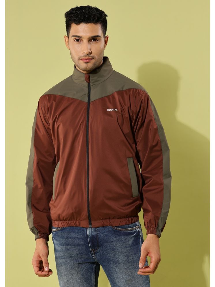     			Dollar Polyester Blend Men's Windcheater Jacket - Brown ( Pack of 1 )