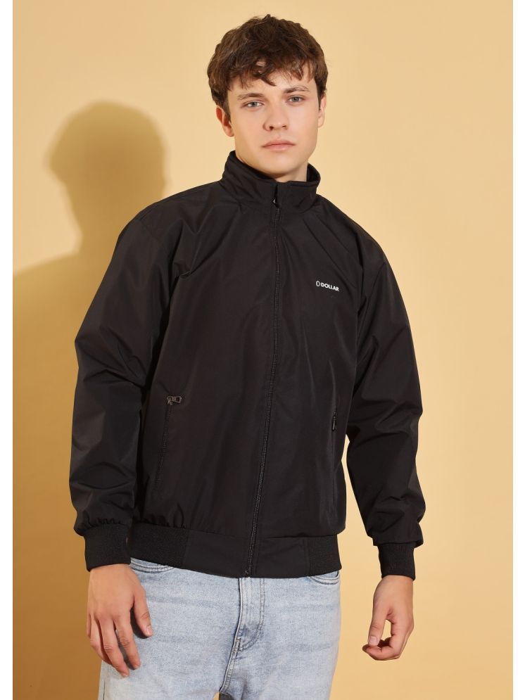     			Dollar Polyester Blend Men's Windcheater Jacket - Black ( Pack of 1 )