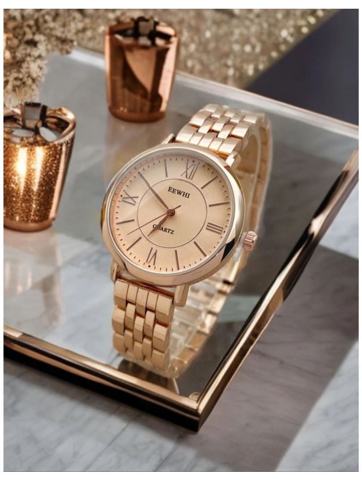     			EEWHI Rose Gold Metal Analog Womens Watch