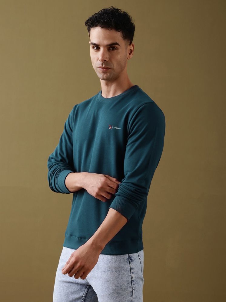     			MXN Fleece Round Neck Men's Sweatshirt - Teal ( Pack of 1 )