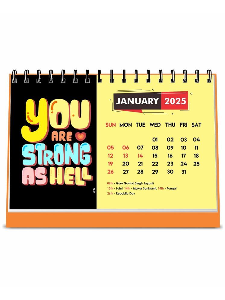     			Motivational Desk Calendar 2025 (22 x 15 cm), Table Calendar 2025, Desktop Calendar 2025, Inspirational Quotes Calendar 2025, Motivational Calendar for Desk, New Year Calendar 2025