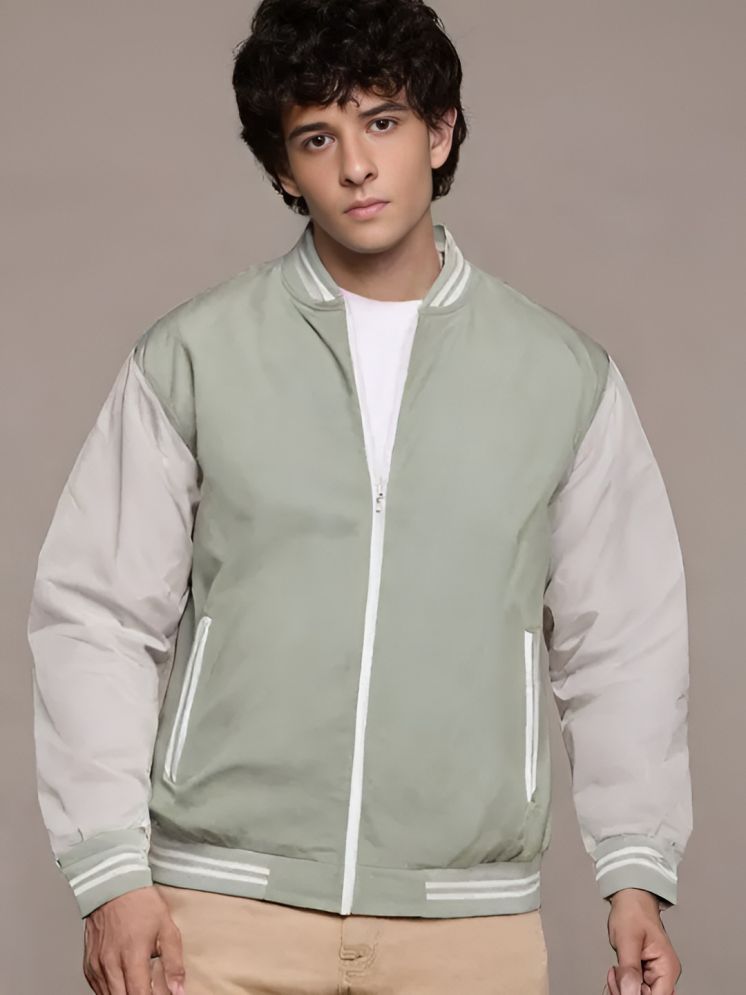     			PPTHEFASHIONHUB Polyester Men's Casual Jacket - Green ( Pack of 1 )