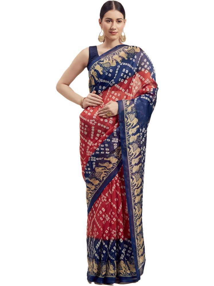     			Samai Cotton Silk Solid Saree With Blouse Piece - Multicolor7 ( Pack of 1 )