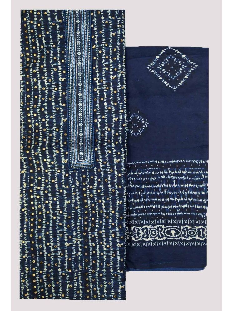     			Soul Essence Unstitched Woollen Embroidered Dress Material - Navy Blue ( Pack of 1 )