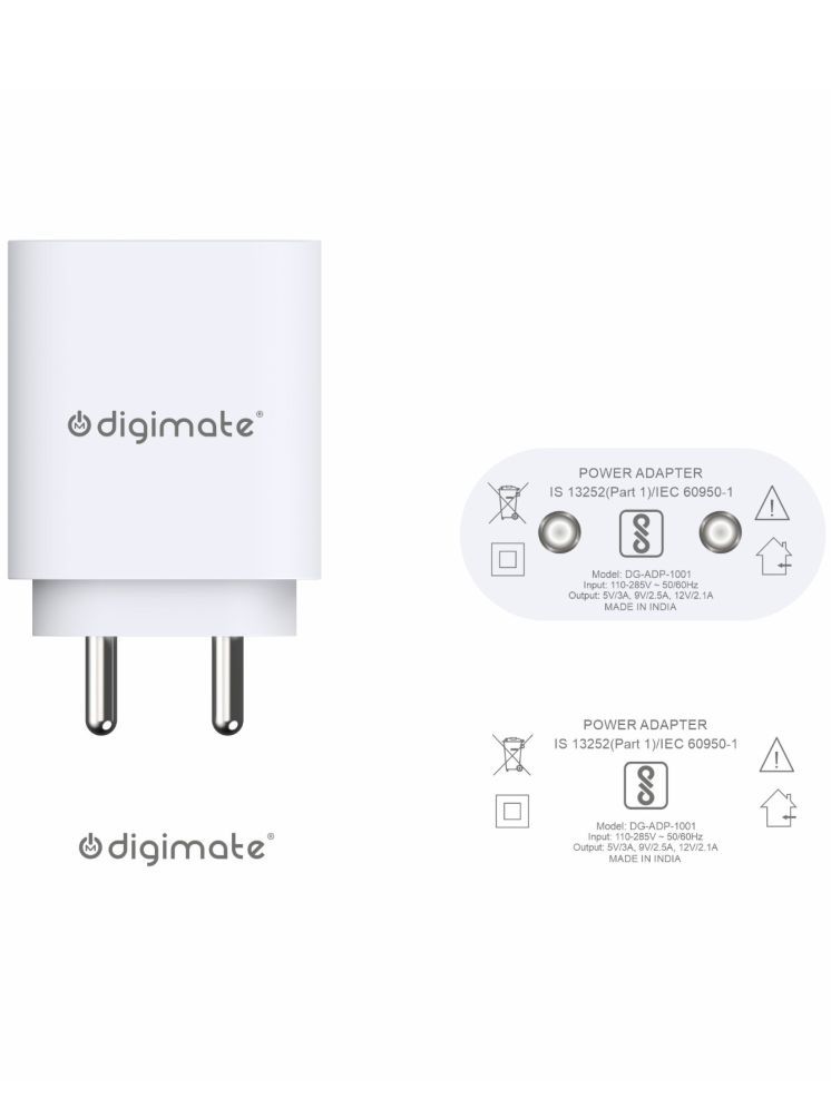     			DIGIMATE No Cable 5.4A Travel Charger