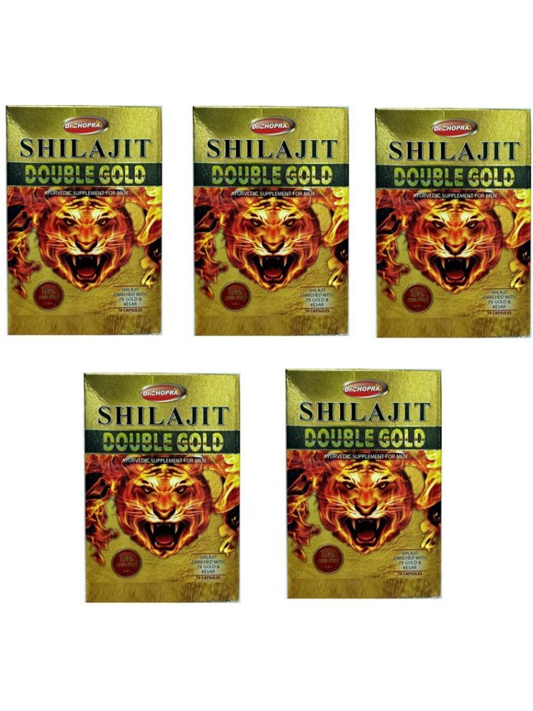     			Dr Chopra SHILAJIT DOUBLE GOLD (10 CAPSULE) PACK OF 5