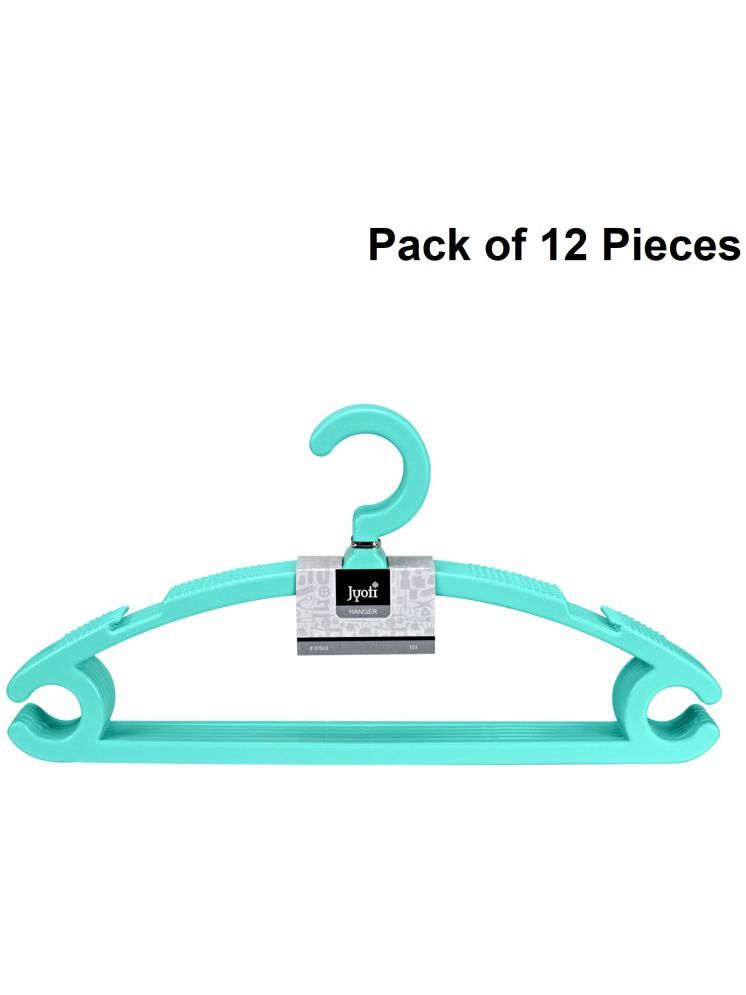     			Jyoti Plastic Standard Clothes Hangers ( Pack of 12 )