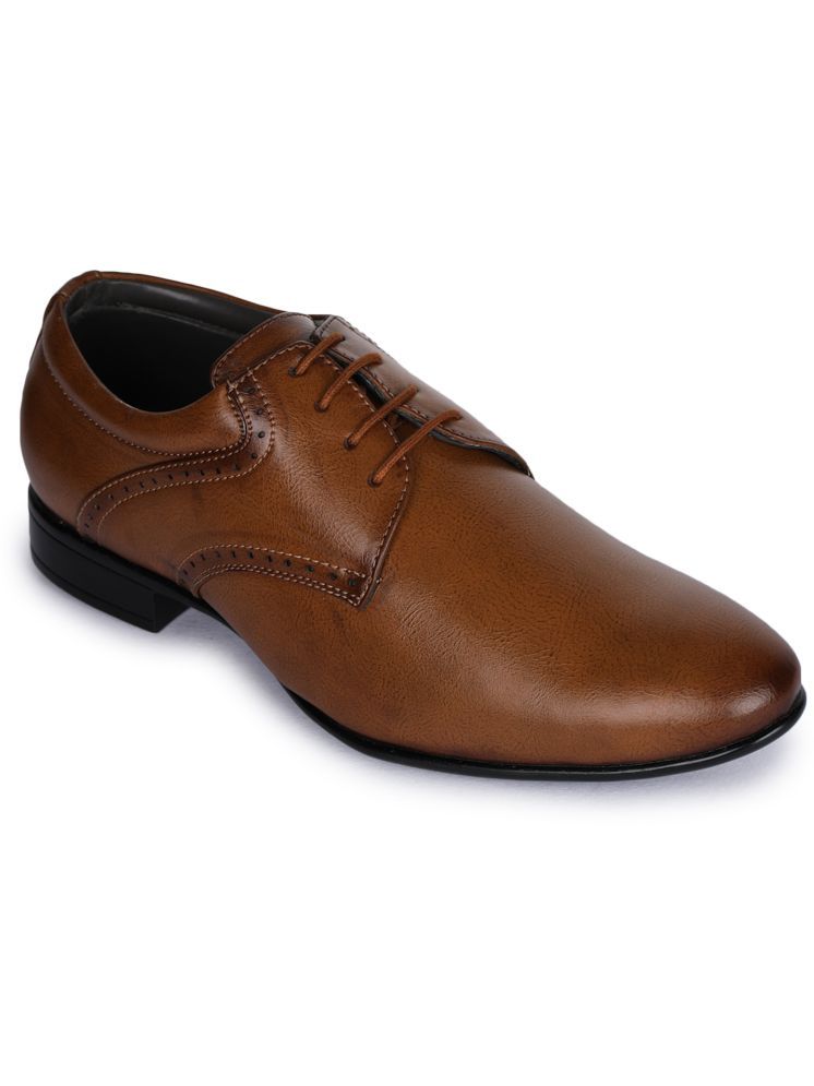     			Liberty Tan Men's Derby Formal Shoes