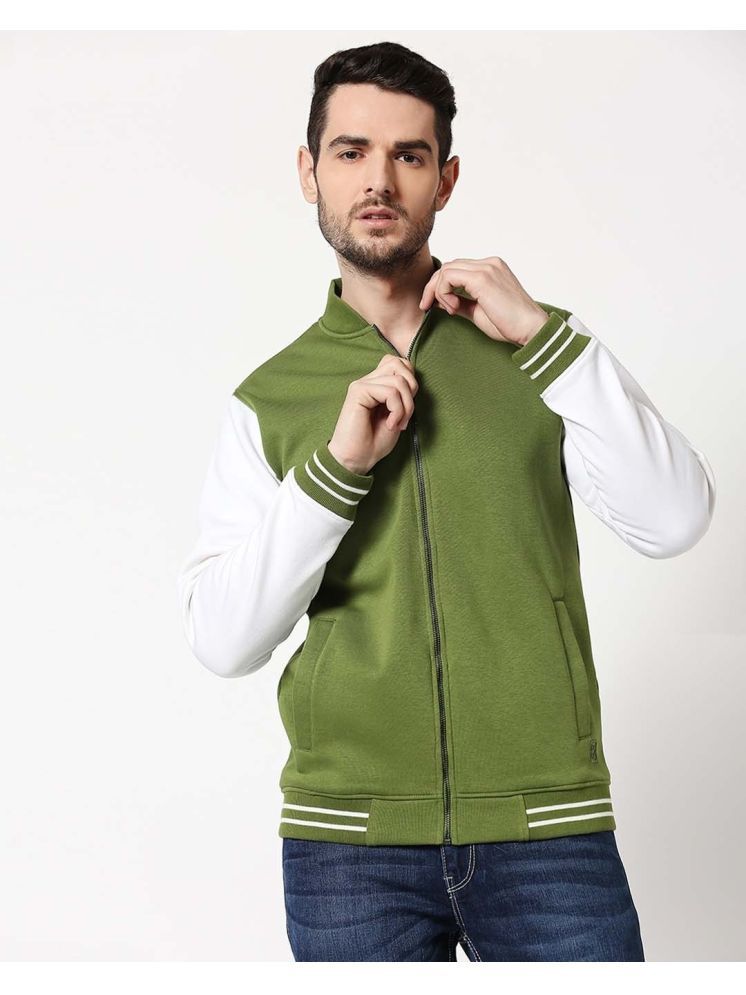     			PLUS PARADISE Polyester Men's Casual Jacket - Green ( Pack of 1 )