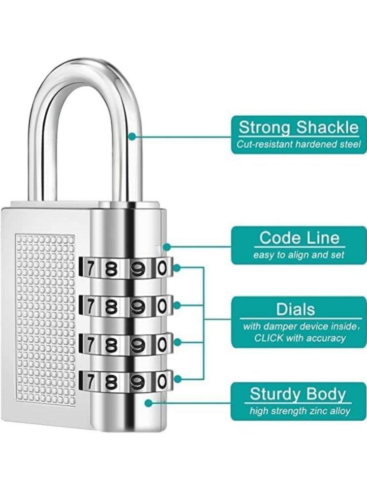     			QitmirMKT Combination Lock For Safety Multi Color Safety Lock ( Pack of 1 )