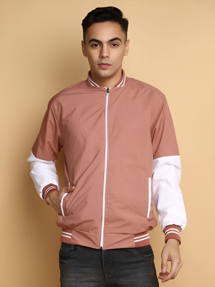     			curvy comfort Polyester Men's Windcheater Jacket - Peach ( Pack of 1 )