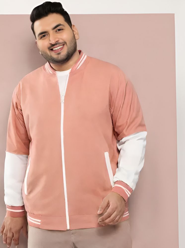     			plusperfaction Polyester Men's Casual Jacket - Peach ( Pack of 1 )