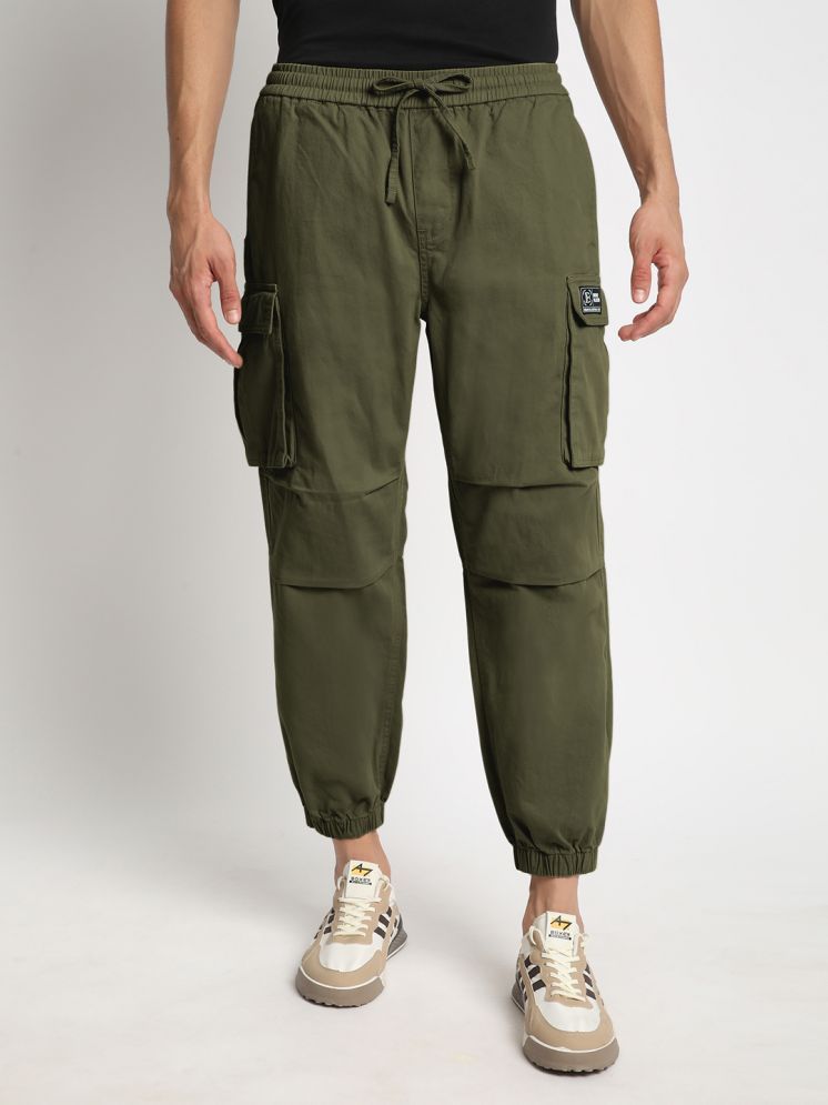     			Bene Kleed Regular Flat Men's Joggers - Olive ( Pack of 1 )