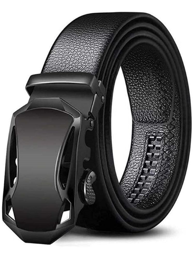     			Clock21 - Black Leather Men's Formal Belt ( Pack of 1 ) - Black Leather Men's Casual Belt ( Pack of 1 )